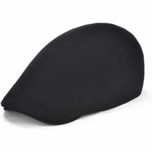 Newsboy Caps Men's Cotton Flat Ivy Gatsby Newsboy Driving Hat Cap - Style2-black - C018035CUKW $25.42