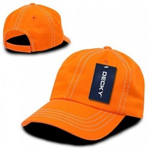 Baseball Caps Contra Stitch Washed Polo Cap - Orange/White - CE114E4UWNZ $15.74