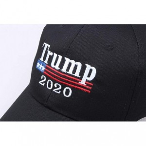 Baseball Caps Men Women Make America Great Again Hat Adjustable USA MAGA Cap-Keep America Great 2020 - 2 Pack---2020 Black - ...