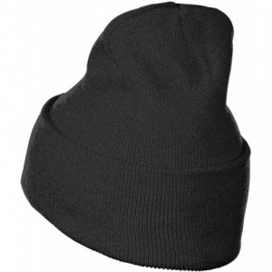 Skullies & Beanies The Great God-zi-lla Off Kanagawa Knit Beanie Warm Soft Cap for Men Women - Black-1 - CD18ZAKY5L5 $31.73
