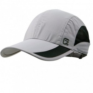 Baseball Caps Quick Dry Sports Hat Lightweight Breathable Soft Outdoor Running Cap - Light Gray - C8182HRDSTK $30.87