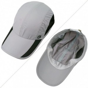 Baseball Caps Quick Dry Sports Hat Lightweight Breathable Soft Outdoor Running Cap - Light Gray - C8182HRDSTK $16.81