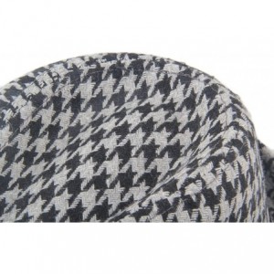 Fedoras Men's Plaid Wool Fedoras Jazz Trilby Hats - Grey - CW11VJTNN61 $26.34