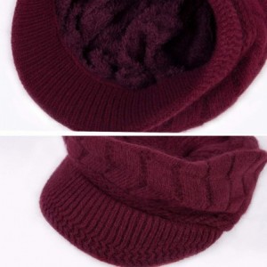 Skullies & Beanies 2 Pack Winter Hats for Women Slouchy Beanie for Women Beanie Hats - D-red Womens Hats - C618UMLN7UT $16.58