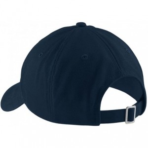 Baseball Caps Nah Embroidered Brushed Cotton Dad Hat Cap - Navy - CJ17YHQK43N $36.71