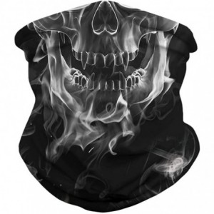 Balaclavas Skull Print Headband Bandana Head Wrap Scarf Neck Warmer Headwear Balaclava for Cycling Motorcycle - Smog Skull - ...