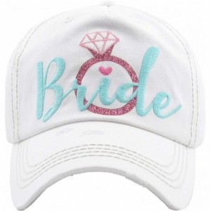 Baseball Caps Women's Bridal Baseball Caps- Bride Tribe Distressed Washed Vintage Embroidered Bachelorette Wedding Party Hat ...