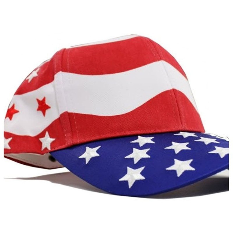 Skullies & Beanies American Flag Stars and Stripes Hat USA Flag Cap - CO17Z4LUK6S $19.51