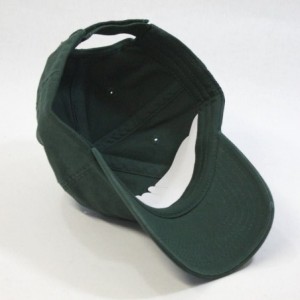 Baseball Caps Classic Washed Cotton Twill Low Profile Adjustable Baseball Cap - C Dark Green - CG12L0OUDEJ $16.90