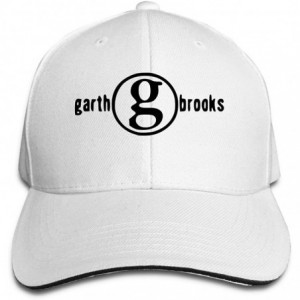 Baseball Caps Garth Brooks Outdoor Running Cotton Hat Adjustable Black - White - CA18ZT64H7M $16.81