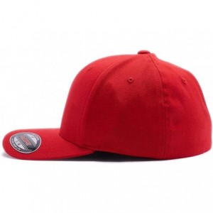 Baseball Caps Embroidered. 6477 Flexfit Baseball Cap. - Red - CN1805WHHZ9 $24.53