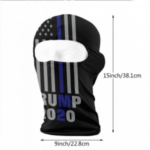 Balaclavas 2020 Thin Blue Line Trump Balaclava Face Mask Hood Outdoor Sport Hat for Ski-Cycling-Motorcycling-Climbing - CU18I...
