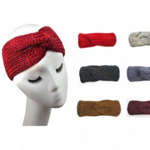 Headbands Winter Ear Warmer Headwrap Crochet Knit Hairband(n122) - White(beige) - CB120CA3MZX $19.33