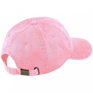 Baseball Caps New Jersey State Embroidered Low Profile Adjustable Cotton Cap - Pink - C112IZJX9JN $16.96