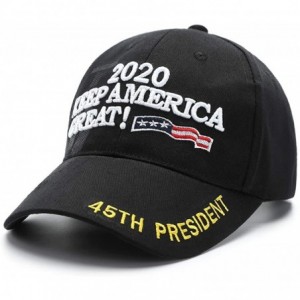 Baseball Caps Donald Trump 2020 Hat Keep America Great Hat 2020 USA Cap Make America Great Again - Black-c - CP18YIAY8K8 $7.98