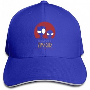 Baseball Caps Adult Unisex Sports Invader Zim Gir Adjustable Sandwich Baseball Caps for Men's&Women's - Blue - CS18Y5HNWG6 $2...