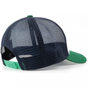 Baseball Caps Unisex Man Baseball Hat Hip Hop Adjustable Mesh Captain-Peterbilt-tiucks-Flat Cap - Green-1 - CL18AH0ZYAX $13.72