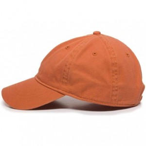 Baseball Caps Ghost Baseball Cap Embroidered Cotton Adjustable Dad Hat - Orange - CV18R5GX4IH $17.35