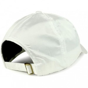 Baseball Caps Plain Adjustable Satin Baseball Cap - White - CO188OUNUH2 $13.13