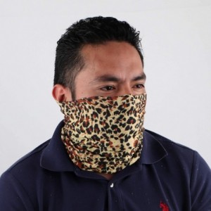 Balaclavas Seamless Face Mask Bandanas for Dust- Outdoors- Festivals- Sports - Animal Tan - CP198D883ER $13.05