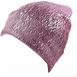 Skullies & Beanies Women Hat- Winter Women's Fashion Lace Sequins Snapback Ladies Turban Cap - A-pink - CH18LCT50NN $20.20