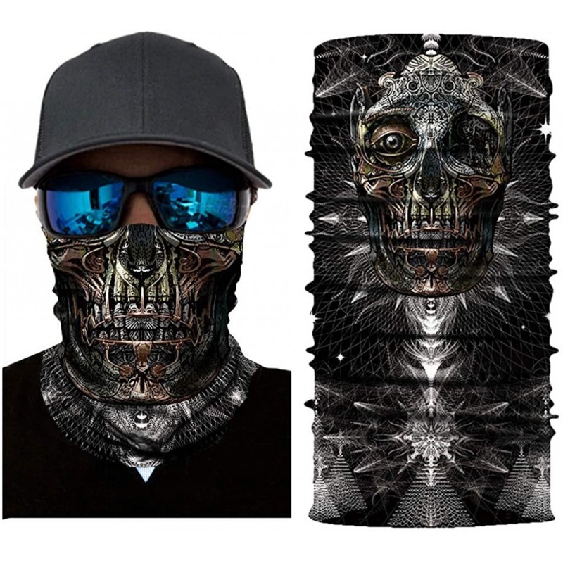 Balaclavas Skull Face Mask- Rave Bandana- Neck Gaiter- Scarf- Summer Balaclava for Dust Wind UV Protection - Nmc - CM1986K00W...
