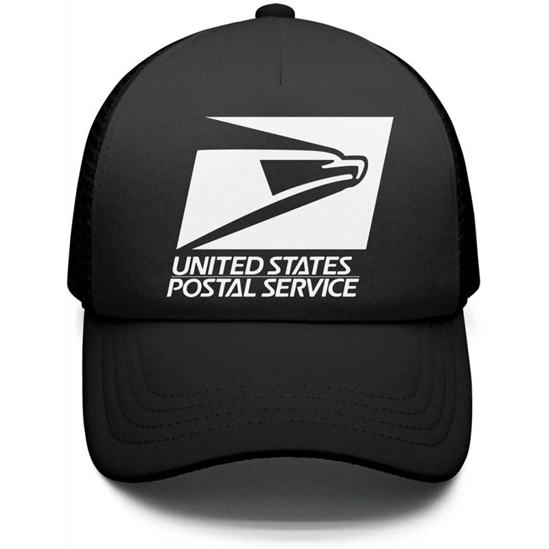 Baseball Caps Mens Womens White-Logo- Casual Adjustable Hip-hop Hat - Black-26 - CA18R4ZGRTR $34.65