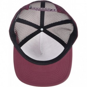 Baseball Caps Sphere Trucker Hat - Wine - CH18QX48W6Y $24.63