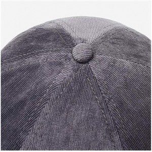 Skullies & Beanies Unisex Beanie Corduroy Docker Brimless Hat Rolled Cuff Harbour Hat - X-grey - C8193AKYRG2 $9.34