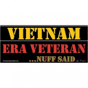 Baseball Caps Vietnam ERA Veteran Cap and BCAH Bumper Sticker Embroidered Mens Military Hat - CF18OG6SNYH $30.33