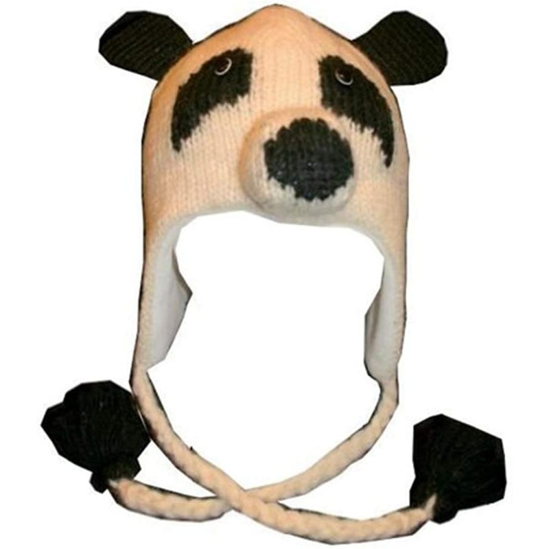 Skullies & Beanies Animal Hat Wool Fleece Lined Trapper Beanie Cap Adult Teenagers - Panda - CU11HNUX4CX $27.26