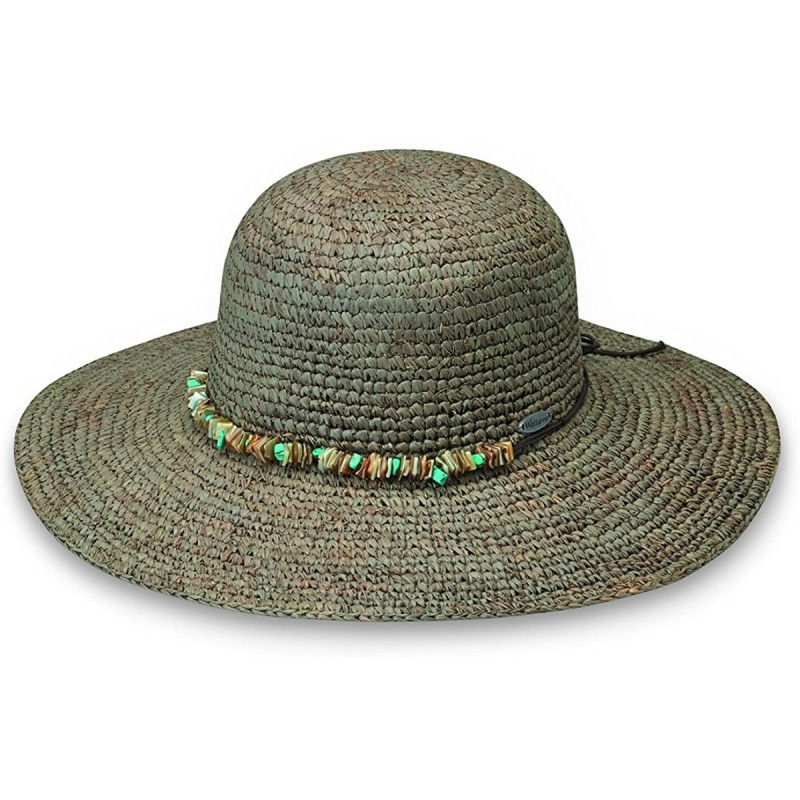 Sun Hats Women's Sabrina Sun Hat - Broad Brim- Elegant Style- Adjustable- Designed in Australia - Mushroom - CO120GAIVNR $82.73