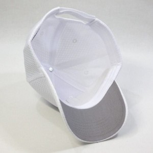 Baseball Caps Plain Pro Cool Mesh Low Profile Adjustable Baseball Cap - White - CI12HVGC0B9 $10.06