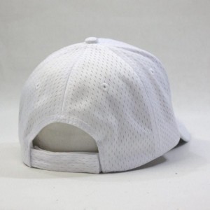 Baseball Caps Plain Pro Cool Mesh Low Profile Adjustable Baseball Cap - White - CI12HVGC0B9 $10.06