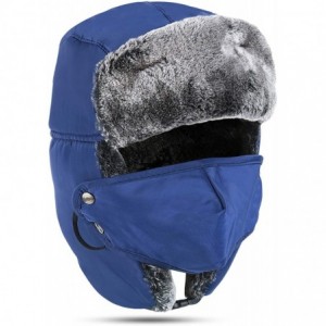 Balaclavas Winter Trapper Hat Snowboarding Accessories - Blue - C518ZMYYO9U $27.33