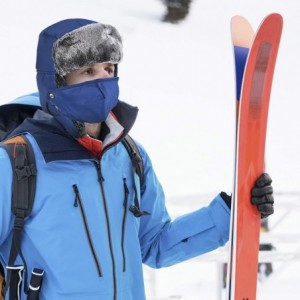 Balaclavas Winter Trapper Hat Snowboarding Accessories - Blue - C518ZMYYO9U $15.26