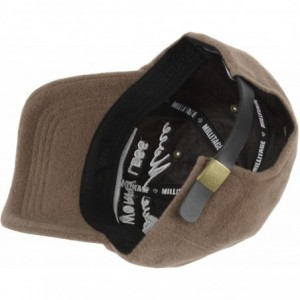 Baseball Caps Cheer Up Lettering Design Leather Strap Wool Ball Cap Baseball Hat Truckers - Brown - CD12NDWUMLS $21.11