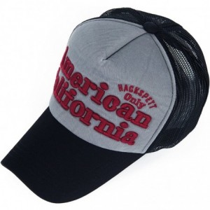 Baseball Caps Mesh Back Baseball Cap Trucker Hat 3D Embroidered Patch - Color4-1 - CS11XIRKU5J $27.99