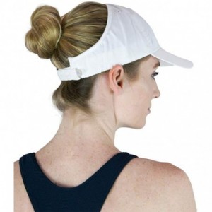 Baseball Caps Active - Ponytail Messy Bun Baseball Cap for Women - The Ultimate Ponytail Hat - White - CF18M8XZTKX $36.21