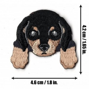 Skullies & Beanies [ Dachshund ] Cute Embroidered Puppy Dog Warm Knit Fleece Winter Beanie Skull Cap - Red - CC189RYOC3X $28.72