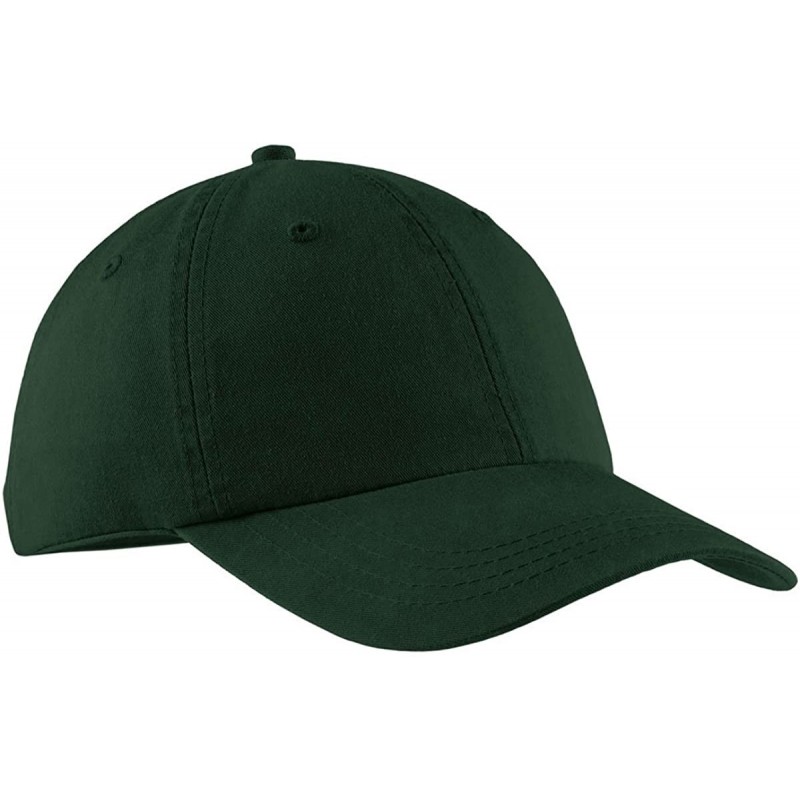Baseball Caps Port & Company Men's Pigment Dyed Cap - Hunter - CX11QDRX3RN $21.22