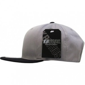 Baseball Caps Classic Snapback Hat Blank Cap - Cotton & Wool Blend Flat Visor - (2.8) Light Gray Black - C111ZC2TFB3 $24.97