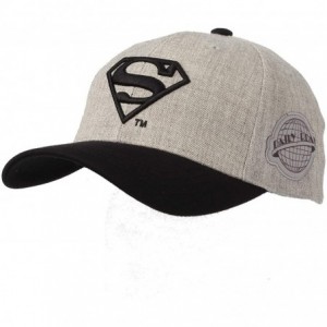 Baseball Caps Superman Shield Embroidery Baseball Cap AC3260 - Grey - CS18M0XWO5O $51.89
