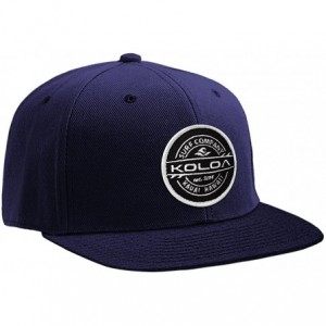 Baseball Caps Solid Snapback Hats - Navy - CY17YT5HSGX $36.33