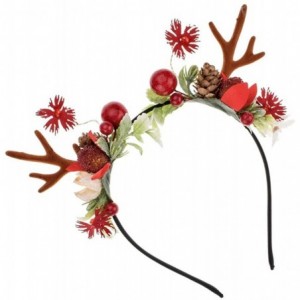 Headbands Christmas Reindeer Antlers Headband Hair Clips Hair Hoop Girl Beauty Headdress - Antlersa - CQ18YOO2XNE $21.42