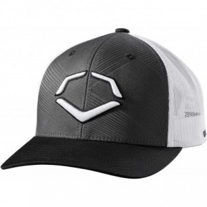 Baseball Caps Zig Zag Mesh Snapback Baseball Cap - Charcoal/White - CF18GZ4H465 $52.14