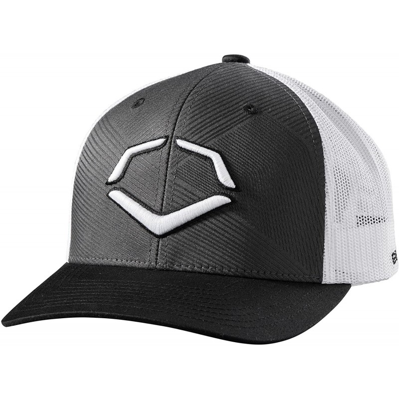 Baseball Caps Zig Zag Mesh Snapback Baseball Cap - Charcoal/White - CF18GZ4H465 $59.00