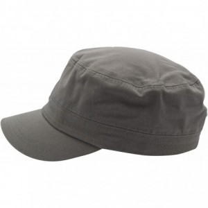 Baseball Caps Cadet Army Cap - Military Cotton Hat - Light Grey - C912GW5UV0R $21.48