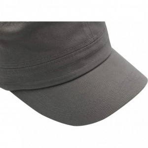 Baseball Caps Cadet Army Cap - Military Cotton Hat - Light Grey - C912GW5UV0R $18.82