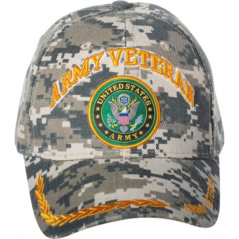 Baseball Caps Officially Licensed United States Army Veteran Embroidered Baseball Cap - Army Emblem - Digital Camo - C918S5R4...